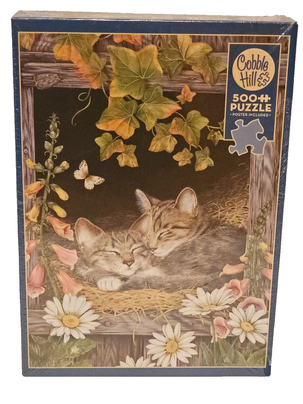 Cobble Hill Sisters 500 Piece Jigsaw Puzzle By Jane Maday Sealed New Cats Kitten